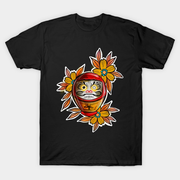 Daruma Doll T-Shirt by churchtattoo